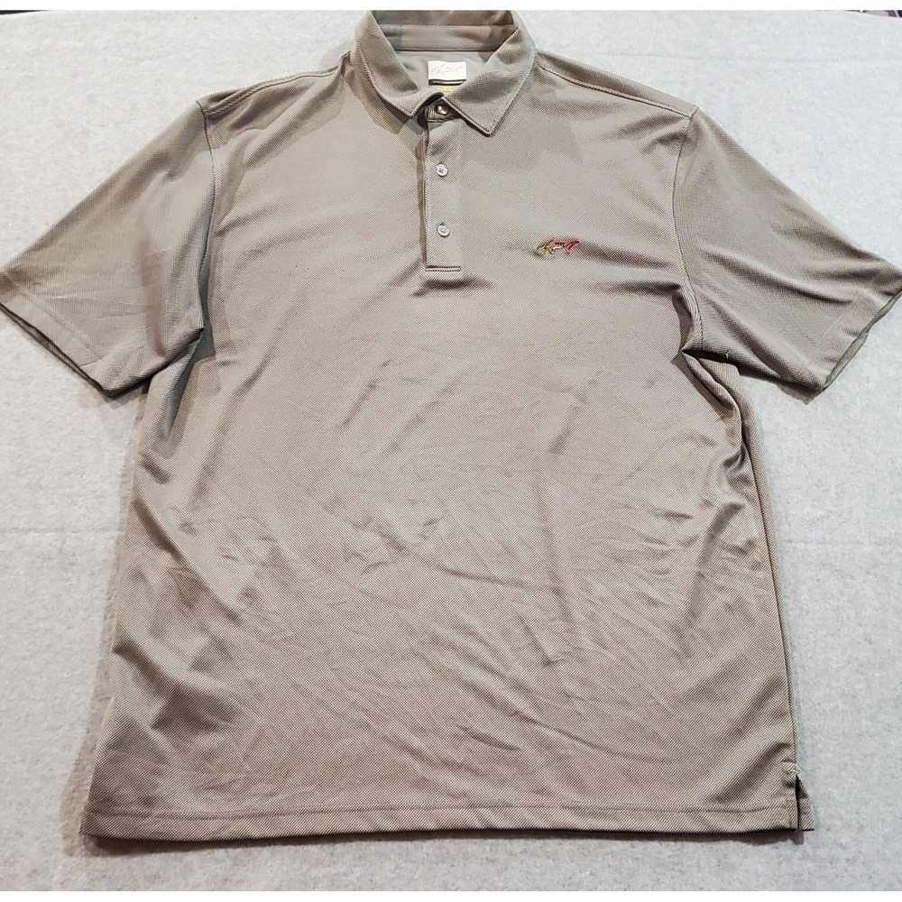 Greg Norman‎ Play Dry Men's XL Gray Golf Polo Shirt